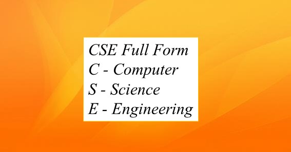 CSE Full Form 