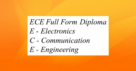 ECE Full Form Diploma