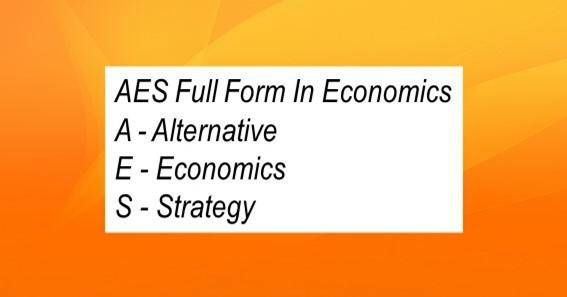 AES Full Form In Economics