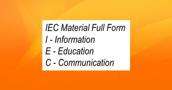 IEC Material Full Form