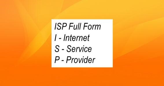 ISP Full Form